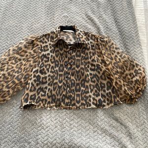 Zara Leopard top!